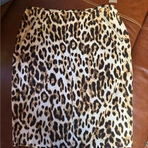 Chico's cheetah leopard Mini Pencil Skirt